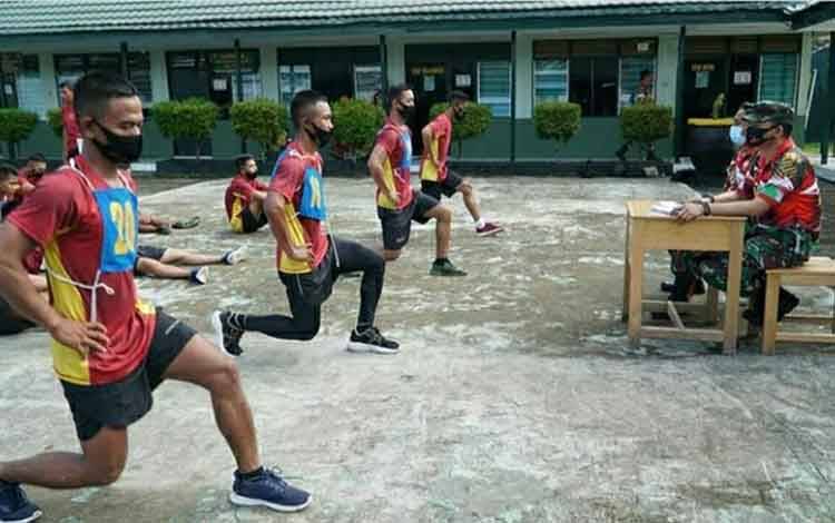 Personel Kodim 1011 Kuala Kapuas Ikuti Tes Samapta Periodik I