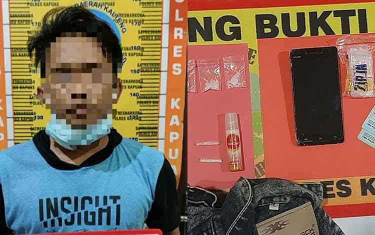 Satresnarkoba Polres Kapuas Tangkap Laki-Laki Ini Karena Simpan Sabu 3,67 Gram