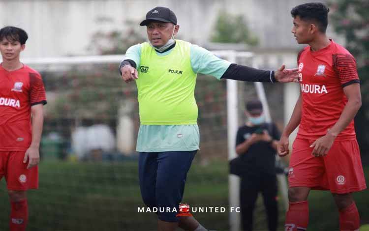 Manajer Madura United FC Rahmad Darmawan