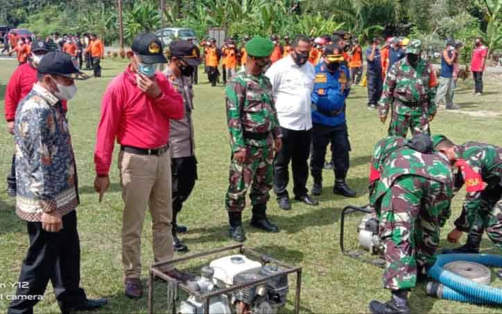 Pj Sekda Katingan Pimpin Apel Kesiapsiagaan Karhutla di Pulau Malan