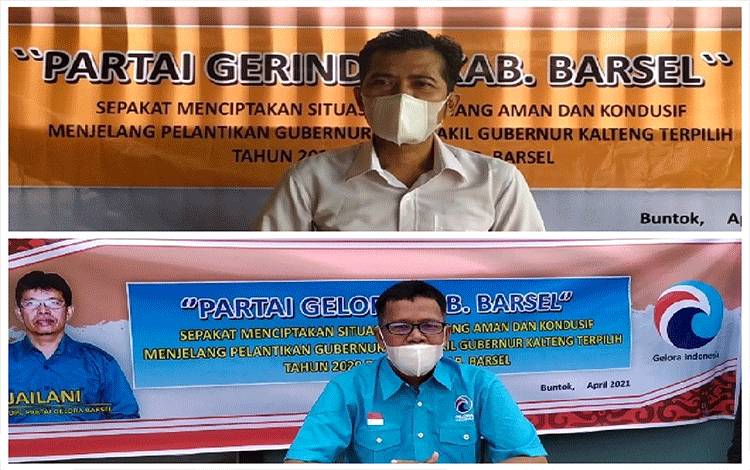 Parpol di Barito Selatan Pasang Spanduk Jaga Kamtibmas Jelang Pelantikan Gubernur Kalteng Terpilih