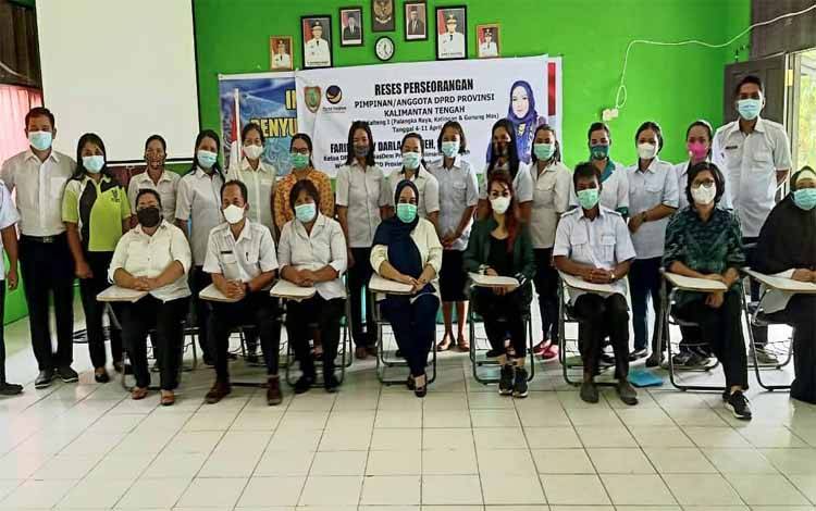 Wakil Ketua 3 DPRD Kalteng Serap Aspirasi Guru SMAN 1 Sepang