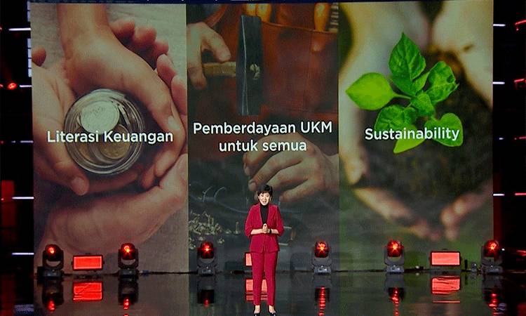 Press conference 80 tahun OCBC NISP secara virtual pada Senin, 12 April 2021.