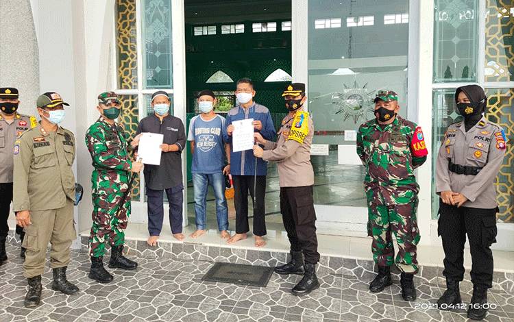 Cegah Penyebaran Covid-19 Selama Ramadan, Dandim dan Kapolres Cek Kesiapan Masjid