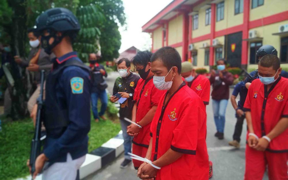 Polda Kalteng Tangkap 4 Pengedar Bersama Barang Bukti Sabu