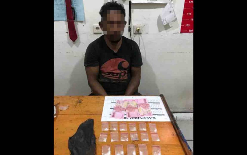 Karyawan di Desa Pelantaran Ini Diringkus karena Miliki 15 Paket Sabu