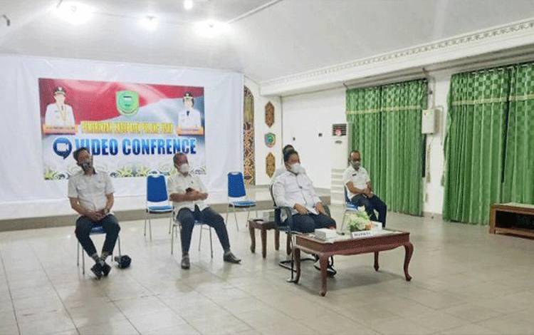 Bupati Pulang Pisau Ikuti Rakor Percepatan Implementasi Food Estate