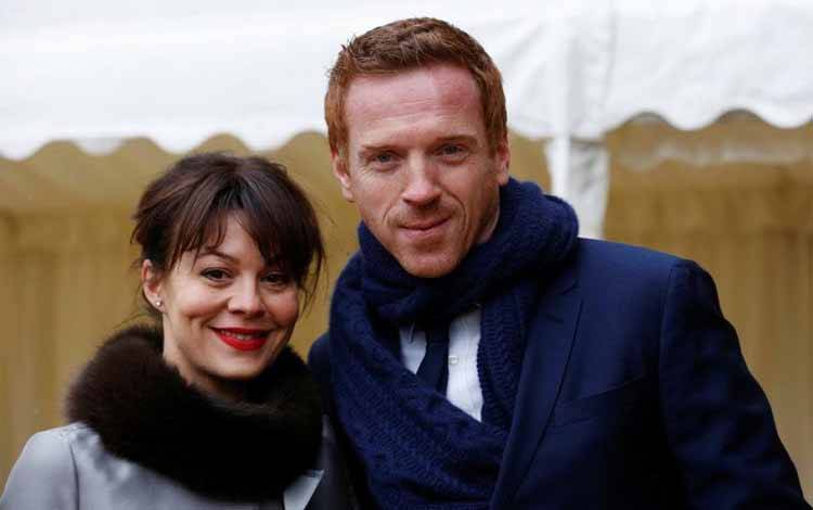 Damian Lewis dan Helen McCrory pada 4 April 2013