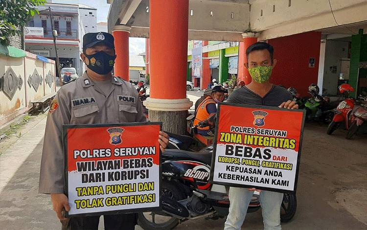 Road Show ke Masyarakat Polsek Seruyan Hilir Sosialisasikan Zona Integritas WBK WBBM