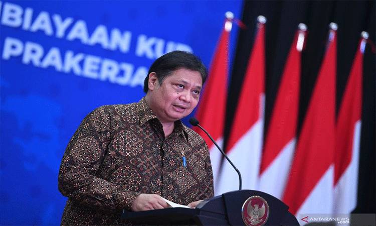 Menko Bidang Perekonomian Airlangga Hartarto . ANTARA FOTO/Sigid Kurniawan/hp. (ANTARA FOTO/SIGID KURNIAWAN)