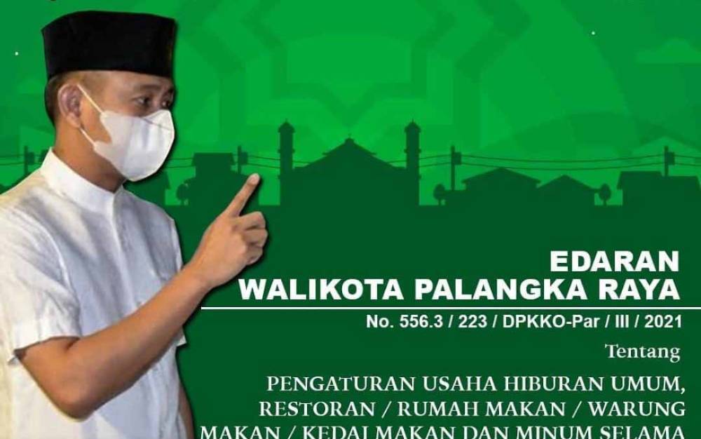 Ini 7 Poin Penting Edaran Wali Kota Palangka Raya Selama Ramadan 1442 H