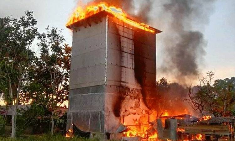 Rumah Walet dan Gudang di Ampah Kota Ludes Terbakar