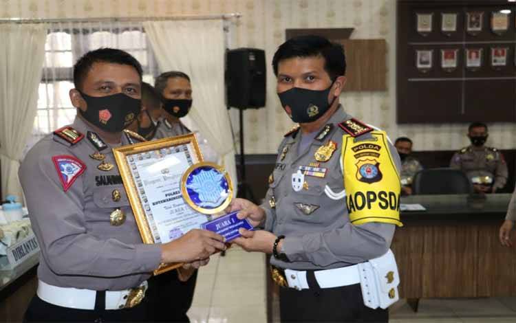 Satlantas Polres Kotim Juara 1 Kampung Tertib Lalu Lintas