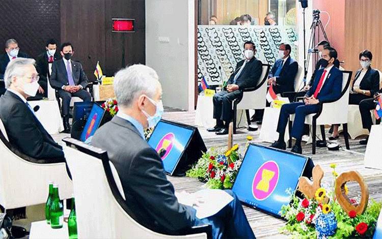 Bertemu di Jakarta, Pemimpin ASEAN Capai 5 Poin Konsensus untuk Myanmar