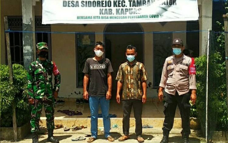 Koramil Lupak Monitoring Perkembangan Satgas Desa Tangguh Tangkal Covid-19