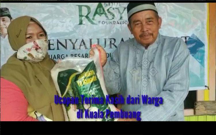 VIDEO: Pembagian Zakat H Abdul Rasyid AS di Kuala Pembuang