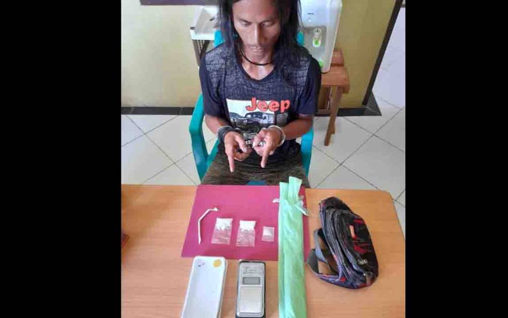 Pria Asal Mentaya Hulu Ini Diringkus Polisi Saat Timbang Sabu