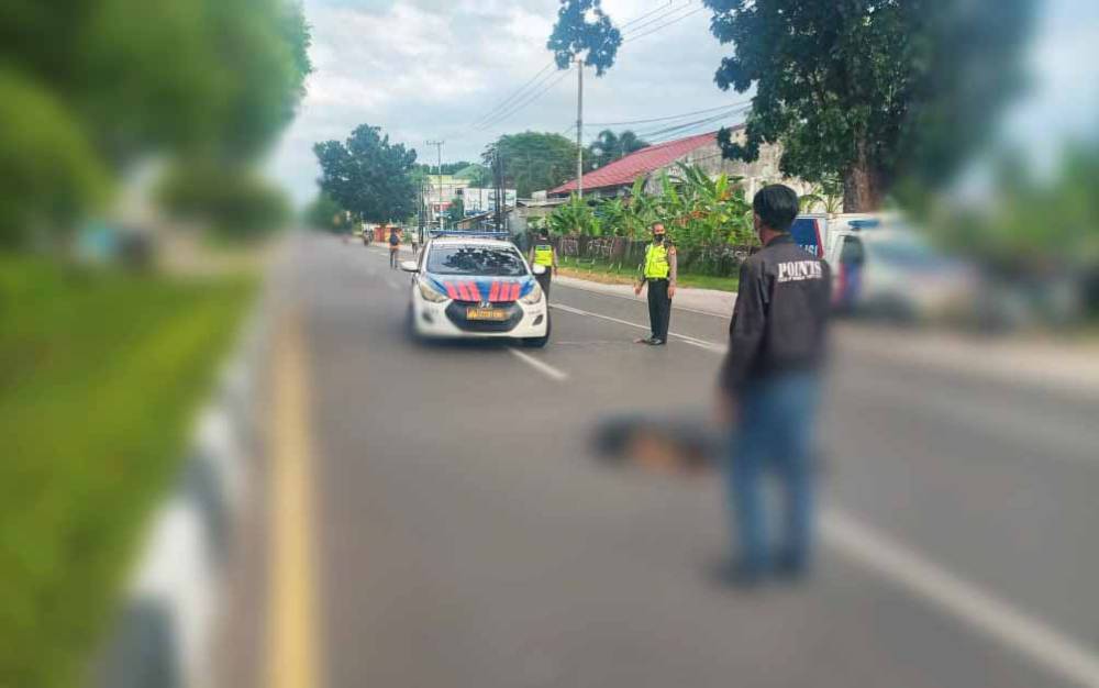 Nenek Tewas Usai Ditabrak Truk saat Menyeberang