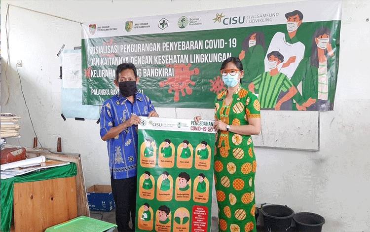 Puskesmas Kereng Bangkirai dan BNF Sosialisasikan Pencegahan Covid-19 di Sekolah