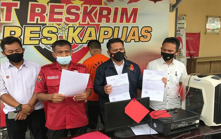 Lagi, Polres Kapuas Tangkap Pelaku Pembuat Surat Keterangan Bebas Covid-19 Palsu
