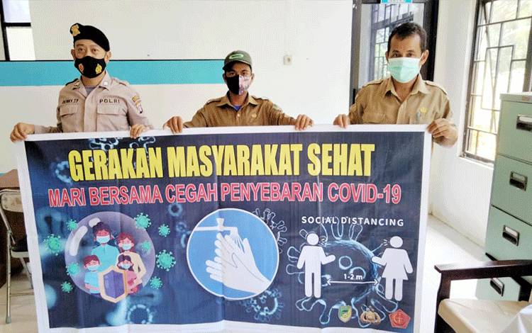 Polsek Gunung Purei Gencar Sosialisasikan Penerapan Prokes