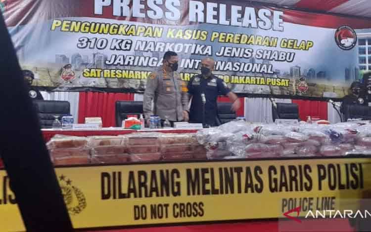 Polres Jakpus Gagalkan Peredaran Sabu Internasional Seberat 310 Kg