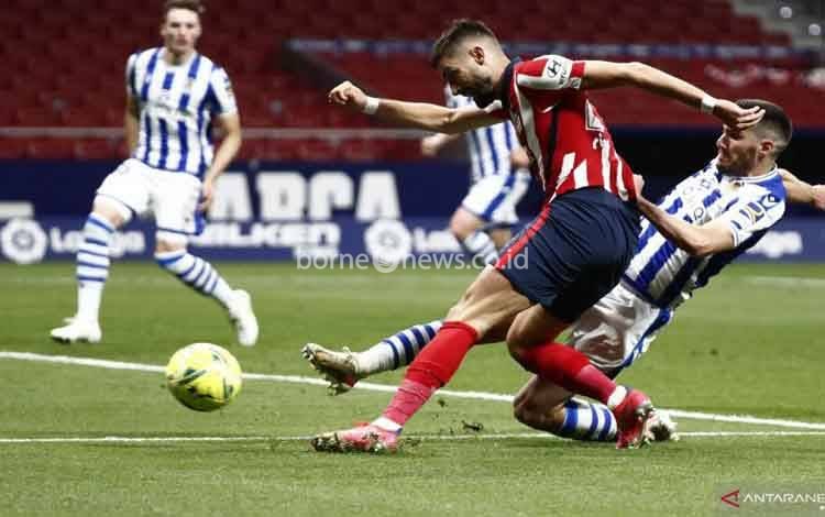 Atletico Madrid Makin Dekat Juarai La Liga Usai Bekuk Sociedad 2-1