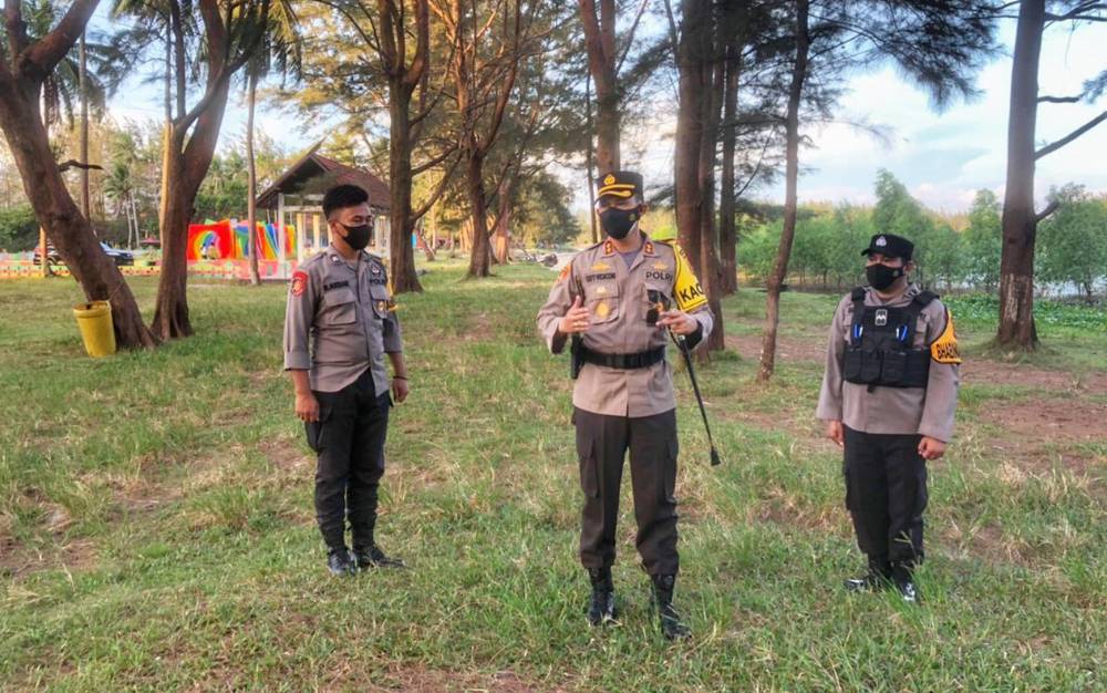 Kapolres Seruyan Pastikan Langsung Objek Wisata Steril Pengunjung