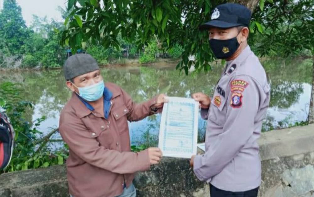 Polsek Kapuas Timur Intensifkan Sosialisasi Pencegahan Karhutla