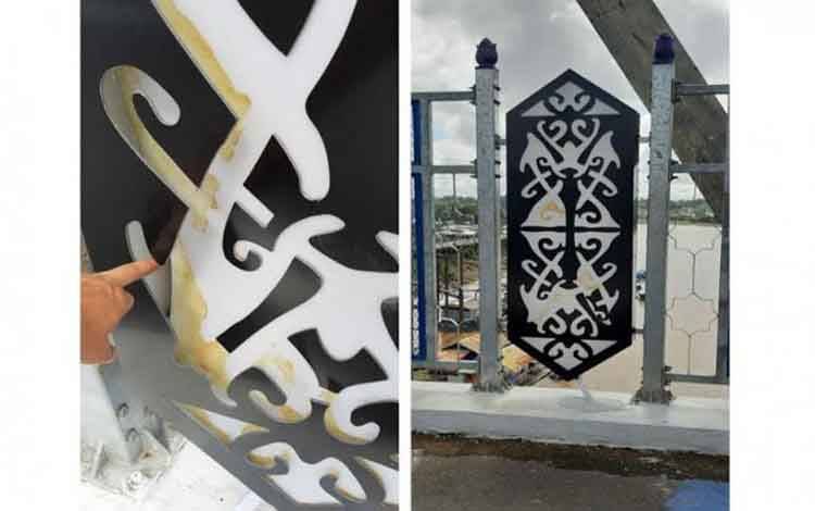 Ornamen Boks Lampu Jembatan Muara Teweh - Jingah Dirusak Orang