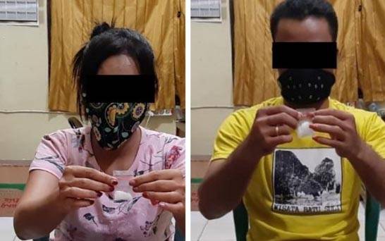 Polisi Tangkap 2 Pengedar Sabu di Desa Tampelas Gunung Mas