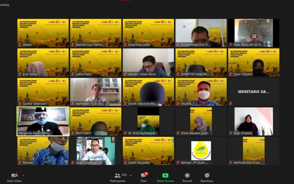 Silaturahmi Akbar dan Halal Bihalal Virtual bersama Tokoh Kobar Nasional