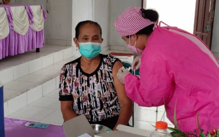 26 Warga Ikuti Vaksinasi Covid-19 di Desa Teluk Nyatu Gunung Mas