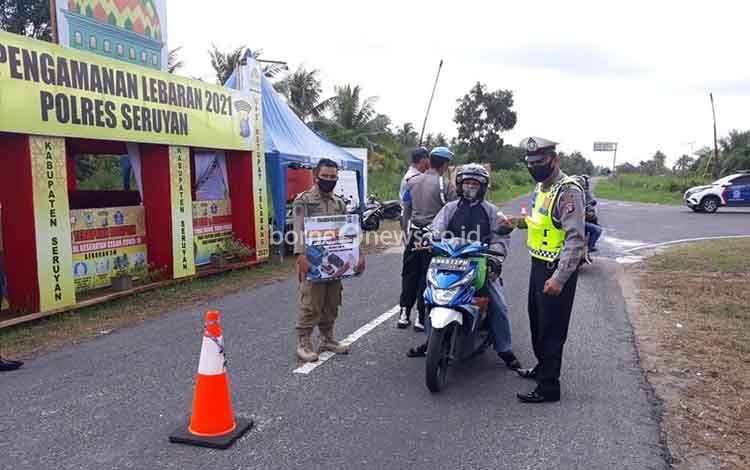 Selama Masa Pelarangan Mudik, 15 Warga Hendak Masuk Kuala Pembuang Diputar Balik