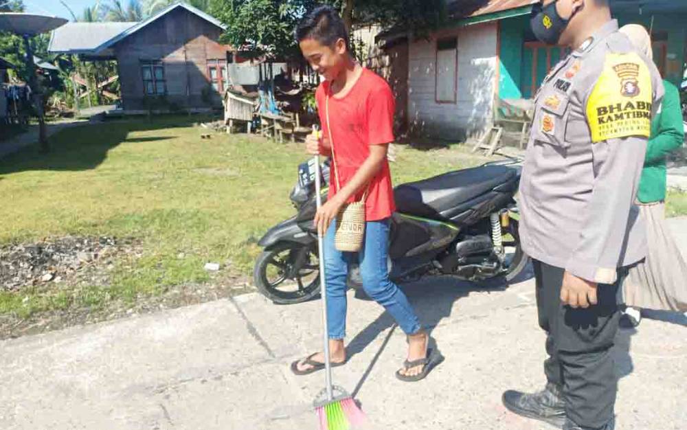 25 Orang Terjaring Protokol Kesehatan dalam Ops Yustisi di Polsek Montallat