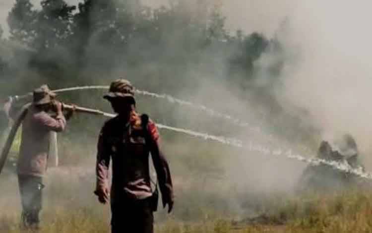Tim Siaga Karhutla Polda Kalteng Latihan 3 Hari