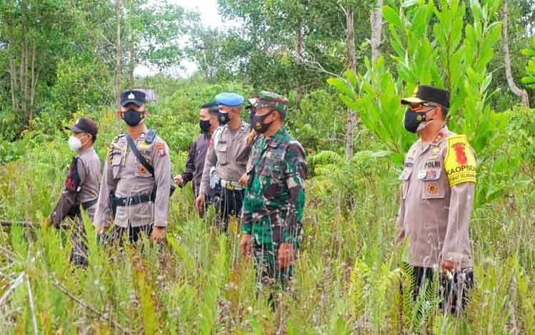 Kapolda Kalteng Pantau Latihan Gabungan Penanggulangan Karhutla di Pulang Pisau