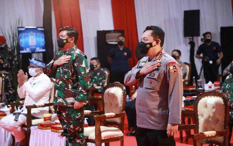 Kapolri Bersama Panglima TNI Luncurkan Layanan Darurat 110