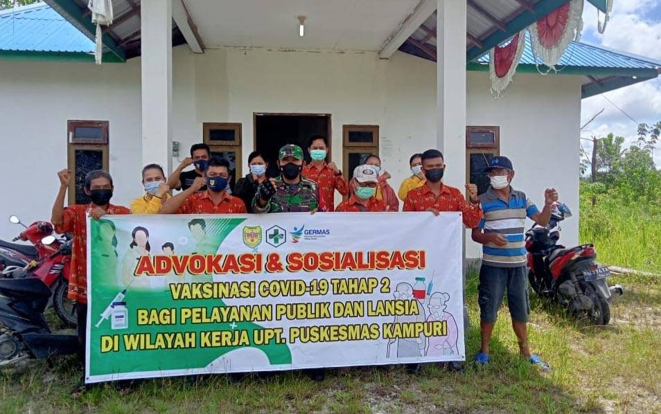 Babinsa Koramil Sepang Ikuti Advokasi dan Sosialisasi Vaksinasi Covid-19 Tahap II