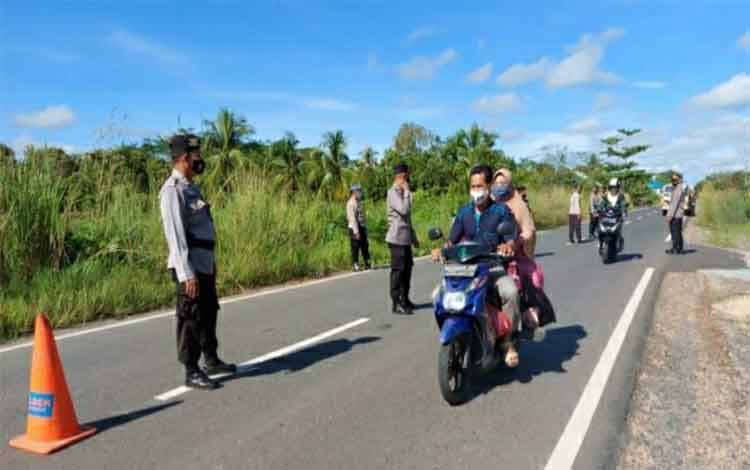 FOTO ILUSTRASI - Polisi melaksanakan operasi yustisi