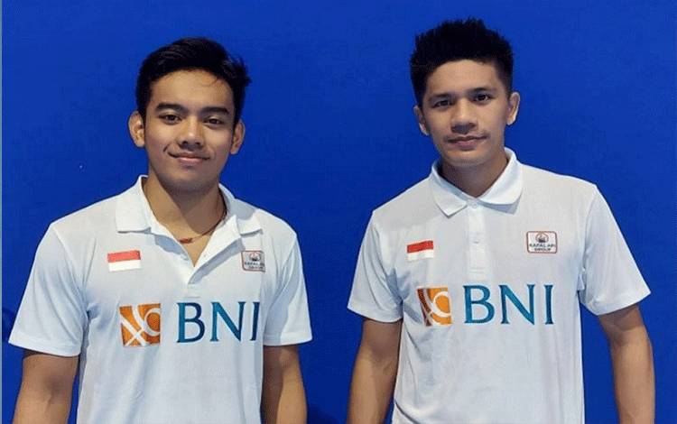 Ganda putra Indonesia Pramudya Kusumawardana/Yeremia Erich Yoche Yacob Rambitan yang tampil di kejuaraan Spain Masters 2021. (HO/PBSI)