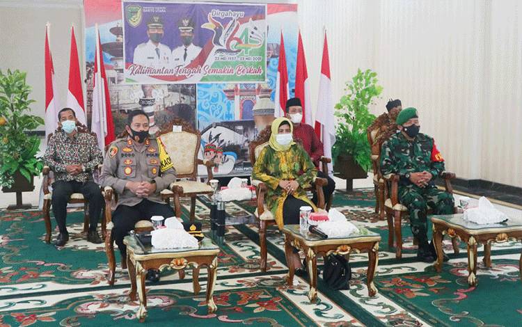 Pemkab Barito Utara Ikuti Peringatan HUT ke-64 Provinsi Kalteng Secara Virtual
