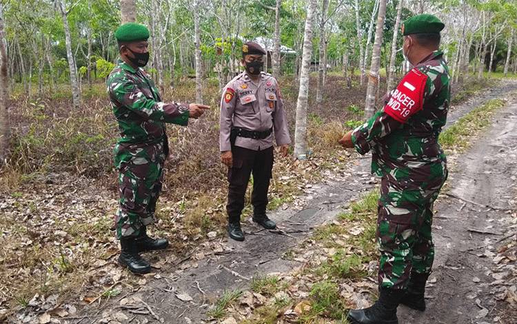 Polsek Timpah dan Koramil Patroli Terpadu Cegah Karhutla
