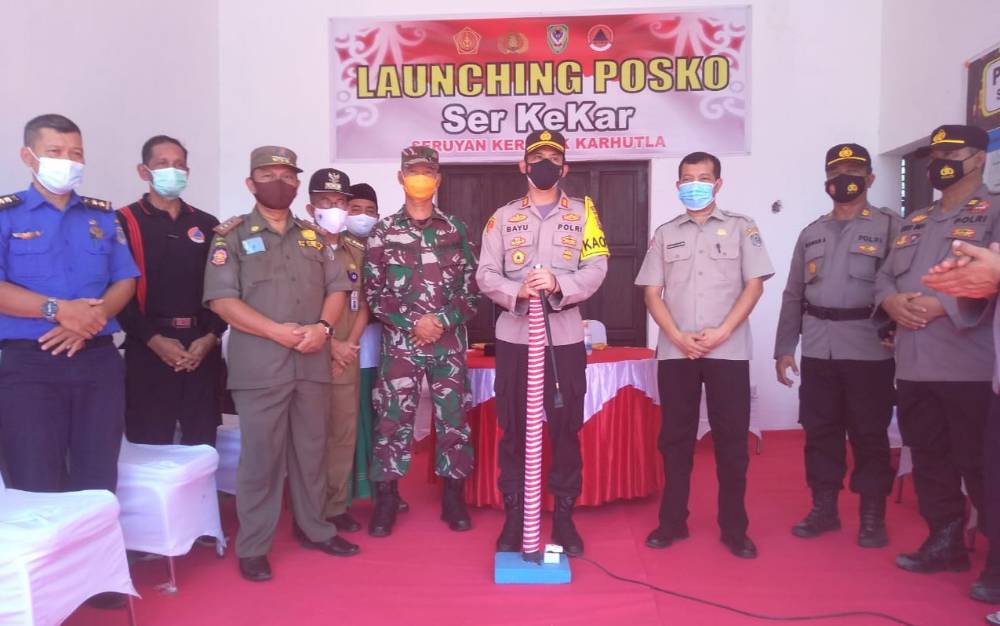 Kapolres Seruyan Launching Posko Serkekar