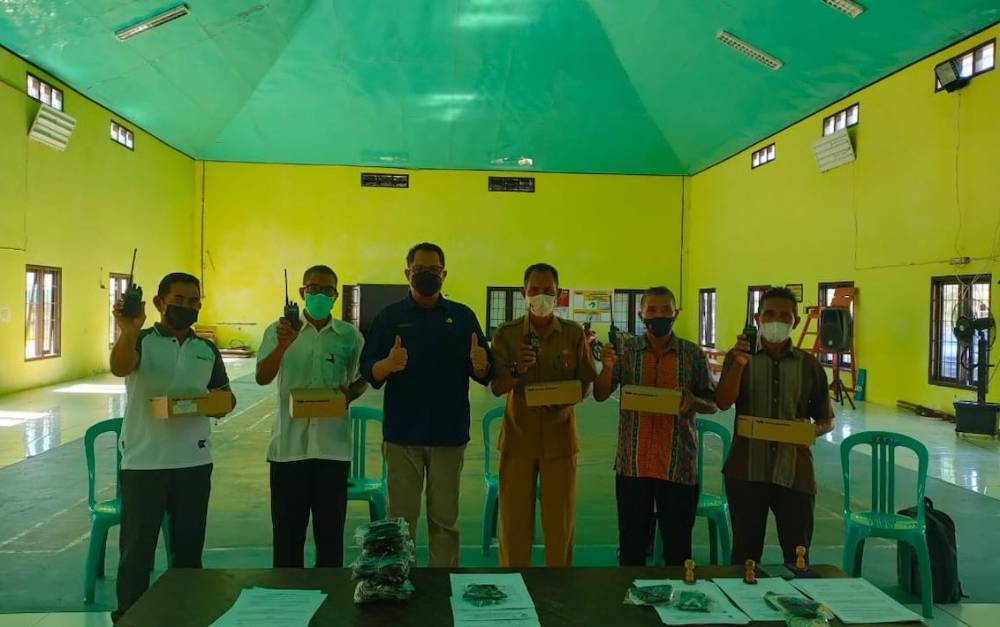 Pokmaswas Kecamatan Kumai Respon Positif Bantuan Handy Talky