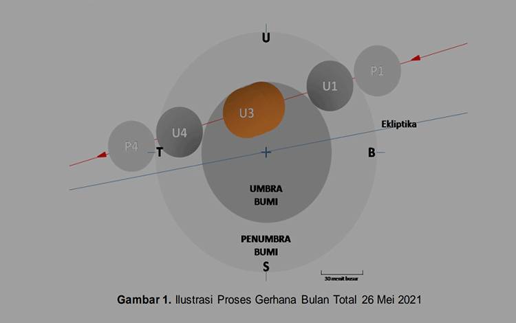 Hari Ini Warga Kalteng Bisa Saksikan Fenomena Alam Super Blood Moon