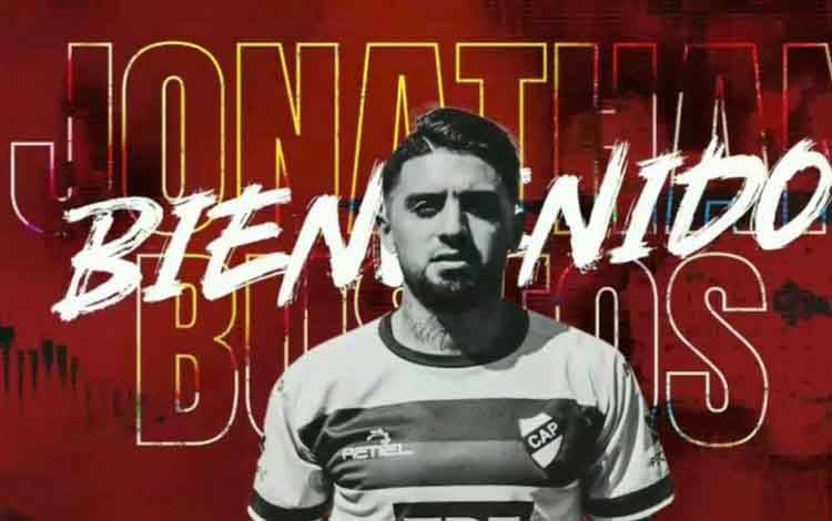 Grafis penyambutan pemain baru Borneo FC Jonathan Bustos
