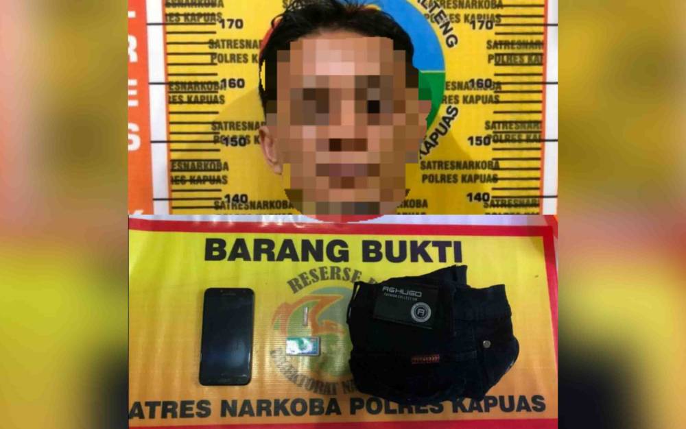 Kedapatan Simpan Sabu, Laki-Laki Ini Diamankan Satresnarkoba Polres Kapuas