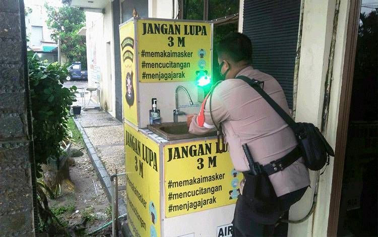 Diisplin Porkes Sebelum Masuk Mako Jadi Kebiasaan Personel Cegah Covid-19