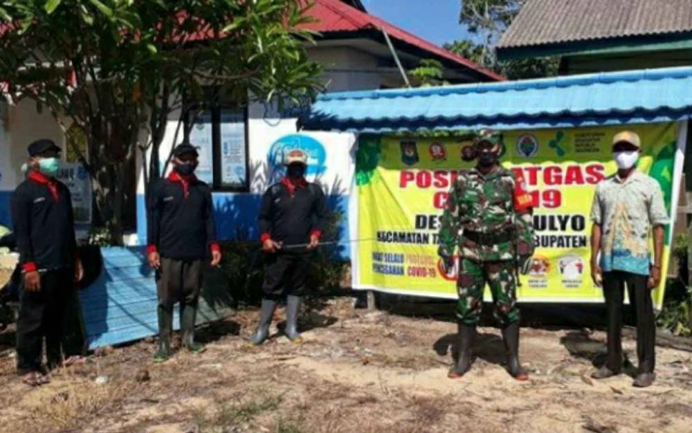 Fasilitas Publik di Kapuas Kuala Didatangi Satgas PPKM